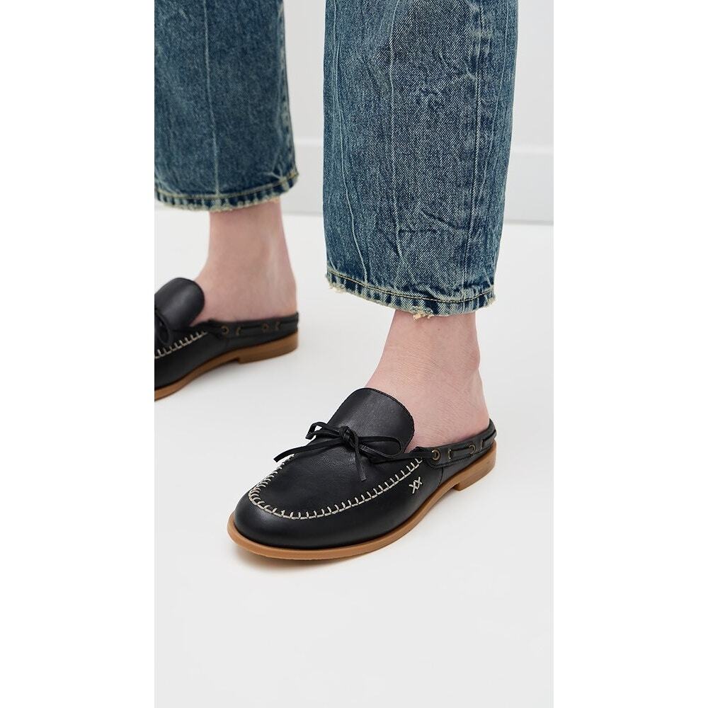 Free People Seas The Day Mules in Black NIB - Picture 6 of 7